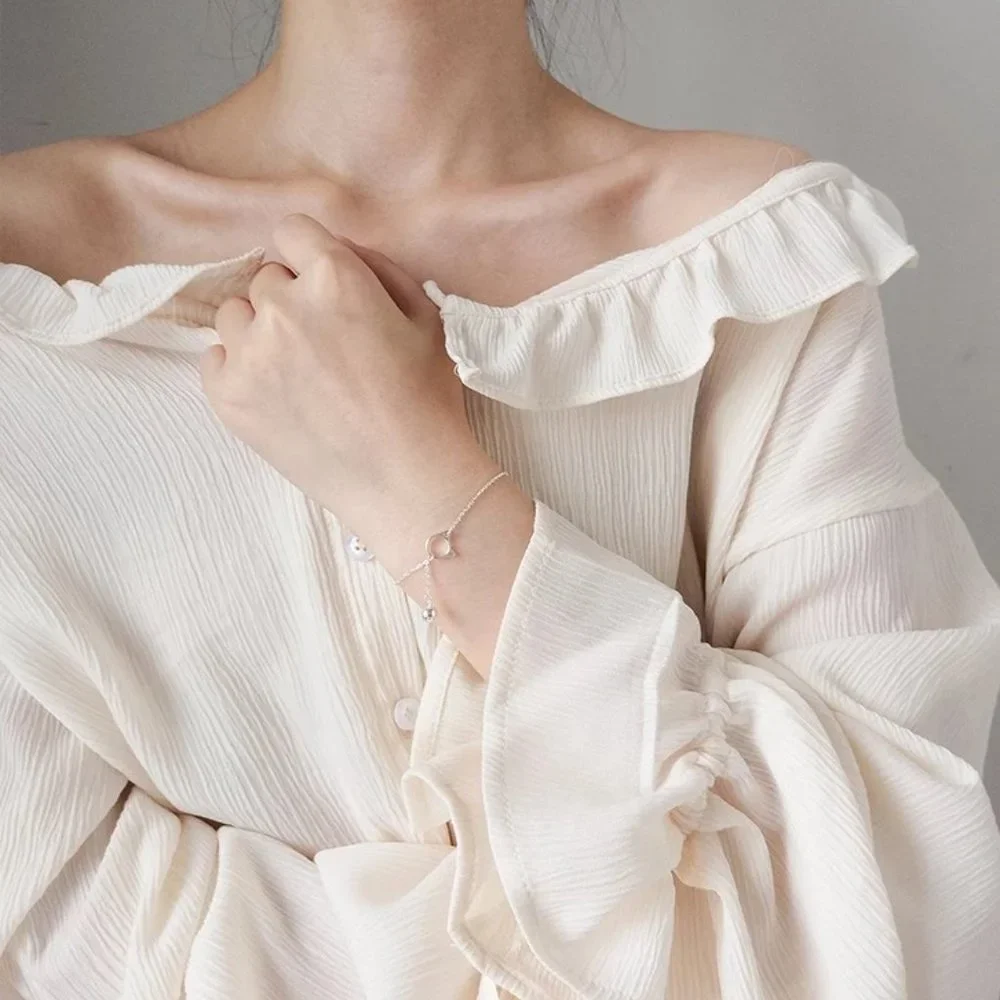 14k Gold Adorable Cat Sterling Silver Bracelet Sterling Silver - Picture 6 of 10